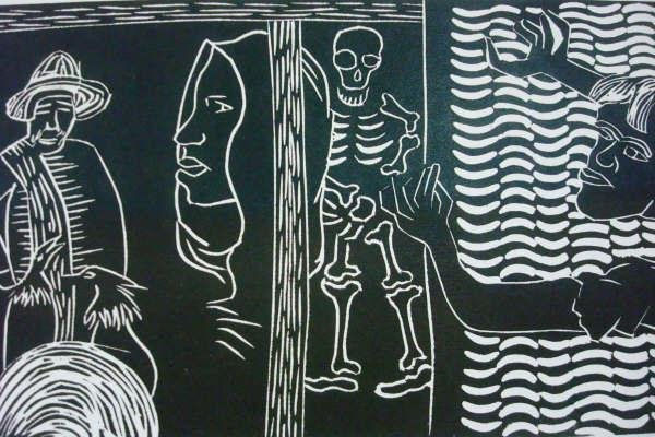 varios Linocut