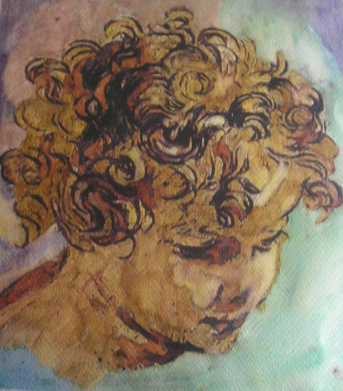 Angel Watercolour Canvas Figure Painting