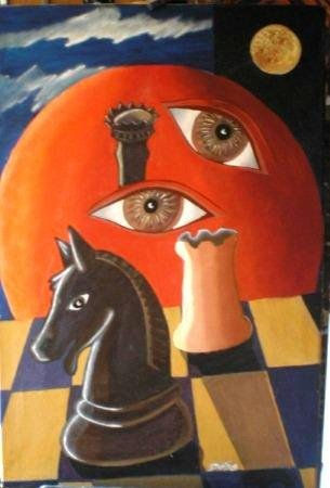 "Ultima jugada" Oil Canvas Others