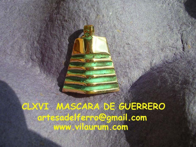 MASCARA  DE GUERRERO MEDIEVAL Bronze Mixed