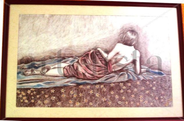 DESCANSANDOPastel sobre Canson