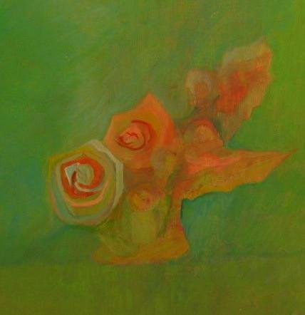 Rosas en verde