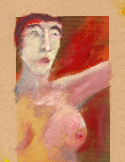 Mujer (fragmento) Oil Paper Landscaping