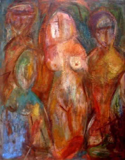 la amante Oil Canvas Nude Paintings