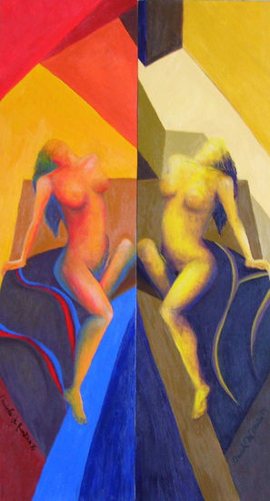 Complementarios Oil Textile Nude Paintings