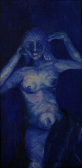 La Noche Oil Textile Nude Paintings