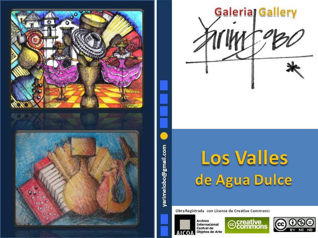 Obra 1: Pilando el diario vivir vallenato/ Obra 2: Rosario Musical Mixed Media