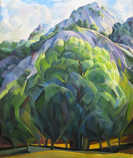 El árbol de Palombera Oil Canvas Landscaping