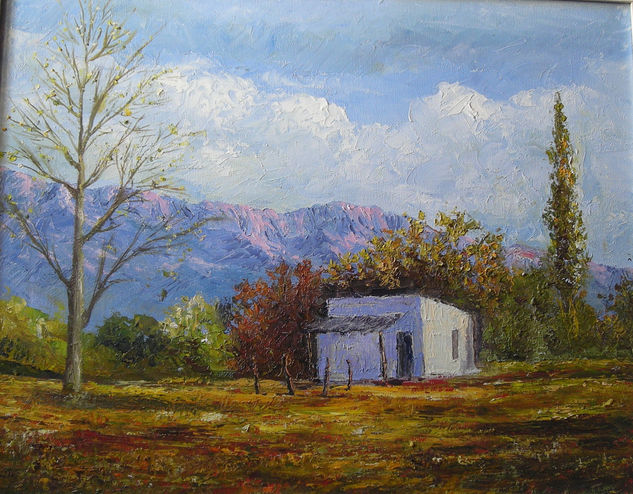 CASITA DE LOS HORNILLOS Oil Canvas Landscaping