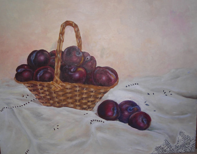 CIRUELAS Oil Canvas Still Life Paintings