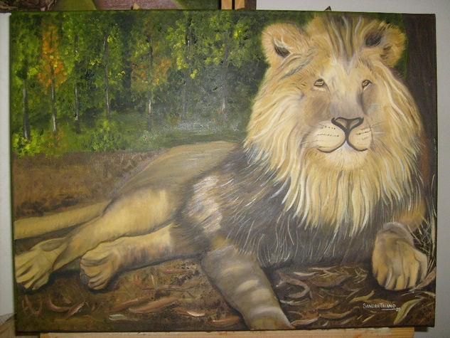 Descanso II Oil Canvas Animals