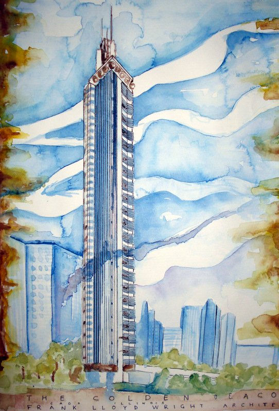 aguarela,pastel a óleo,e tinta da china ...