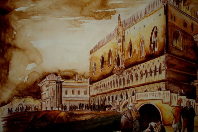 aguarela,pastel a óleo,e tinta da china ...