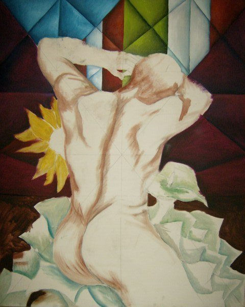 BOCETO MANCHADO DESNUDO MASCULINO V