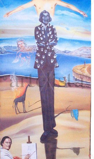 Dali 100 años Oil Canvas Figure Painting