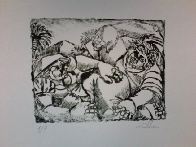 Campesinos Monoprint