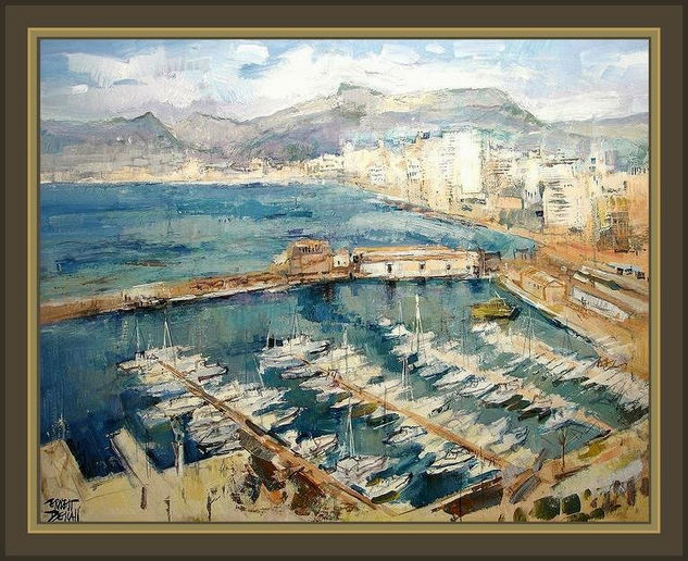 ALICANTE-PUERTO Oil Canvas Landscaping