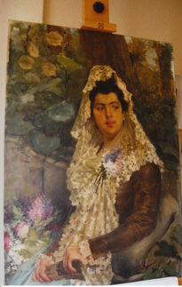 "Dama con mantilla"