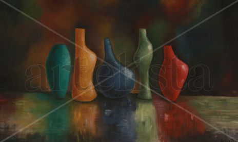 óleos abstractos y figurativos