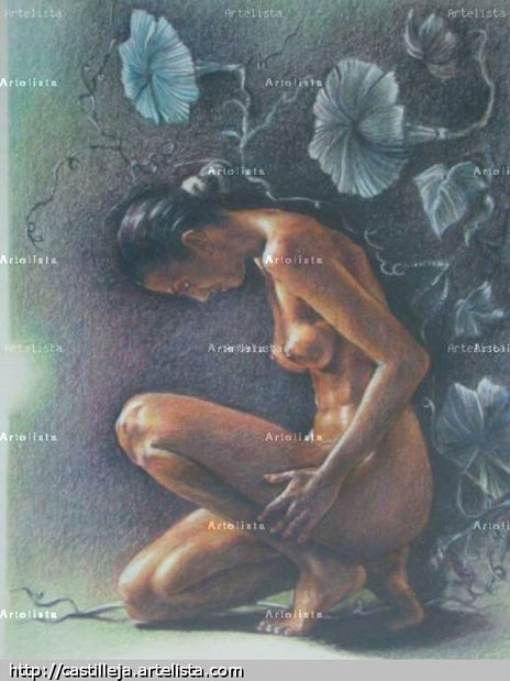 Desnudo con hiedra