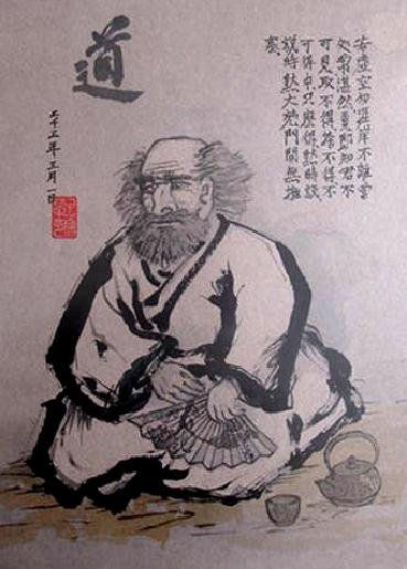 Daruma (Bodhidharma) Tinta Papel Figura