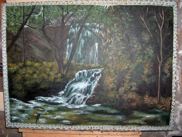 CASCADA NATURAL Oil Canvas Landscaping