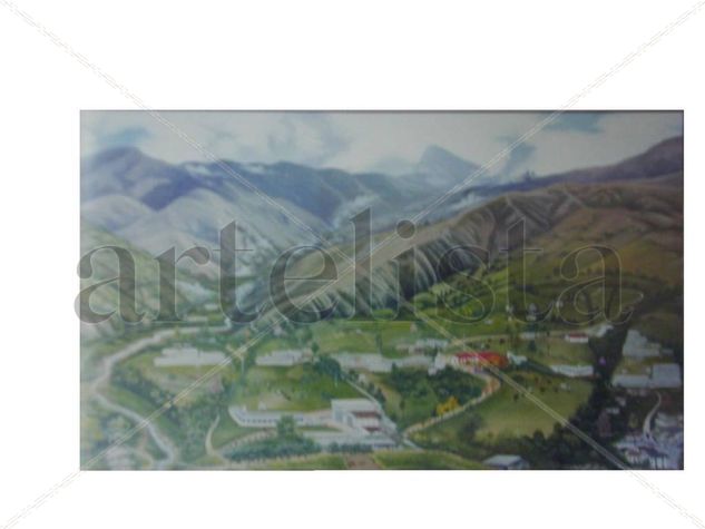 los andes Oil Canvas Landscaping