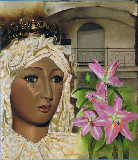 CARTEL VIRGEN DESAMPARADOS 2009 COFRADIA VELEZ-MALAGA Óleo Tabla Otros