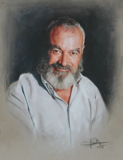 José M. Moran Pastel Papel Retrato