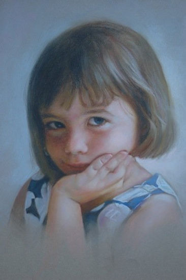 Laura Pastel Papel Retrato