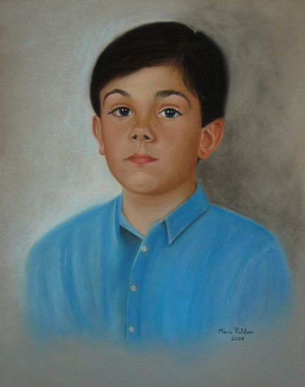 Niño Pastel Paper Portrait