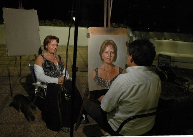 En vivo Pastel Paper Portrait