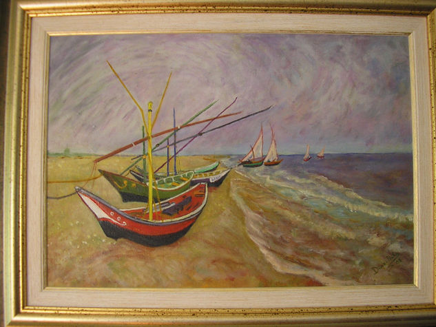Barcas en la playa 