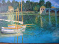 Puente de Argenteuil. Original Monet, impresionista.