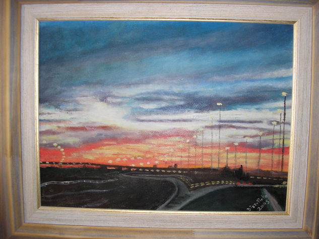 Atardecer en la  carretera 