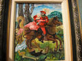 Alegoría, Caballero salvando a una dama de las garras de la muerte.