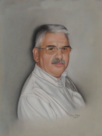 Juan Antonio Pastel Paper Portrait