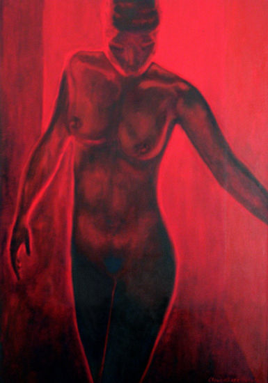 Torso III Oil Textile Nude Paintings