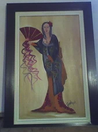 TU GEISHA Oil Canvas Figure Painting