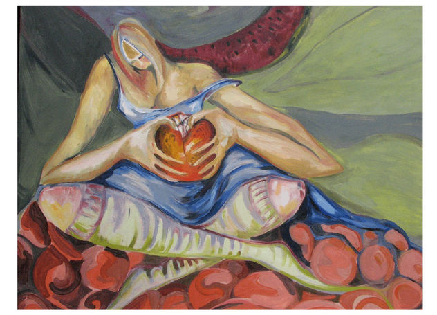 ana comiendo naranjas