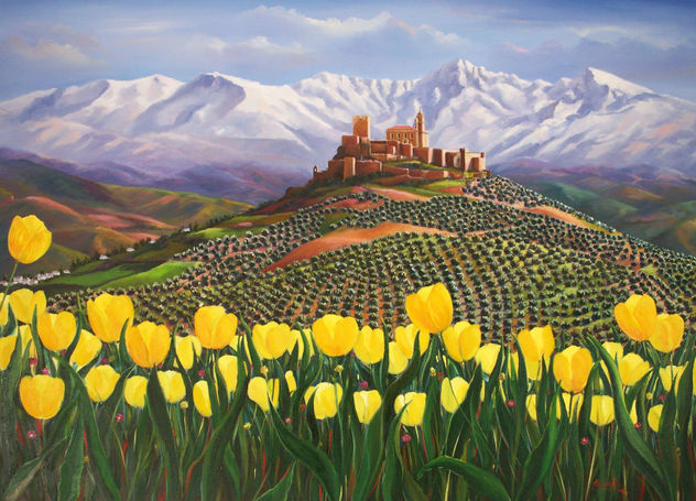 tulipanes amarillos