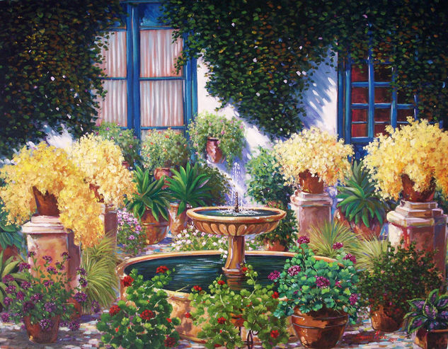 patio cordoba Oil Canvas Landscaping