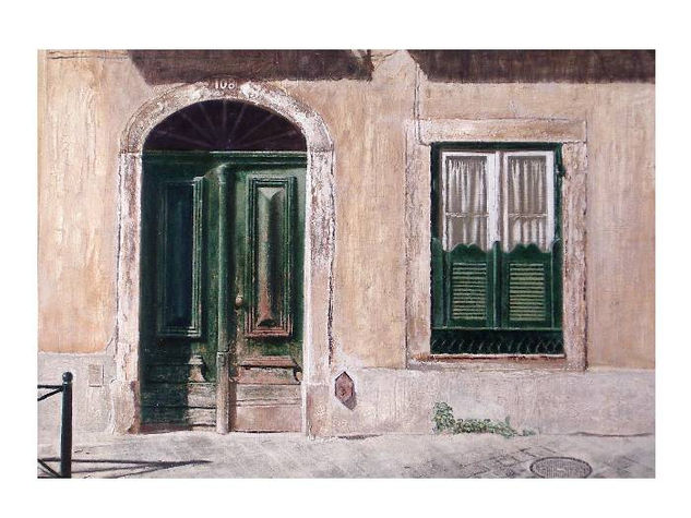 Calle de Alfama Oil Canvas