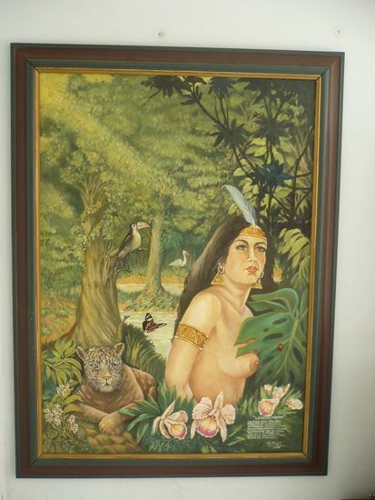 La Pacha Mama ( La Madre Naturalez) Oil Canvas Landscaping