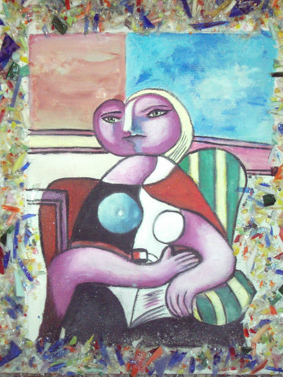 picaso a mi manera Oil Canvas Figure Painting