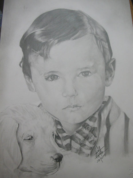 Nino con perro