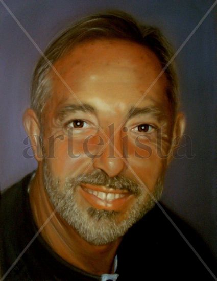 Antonio, mi marido Pastel Paper Portrait