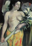 Model with flowers