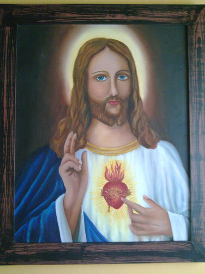 EL SAGRADO CORAZON DE JESUS Oil Canvas Landscaping