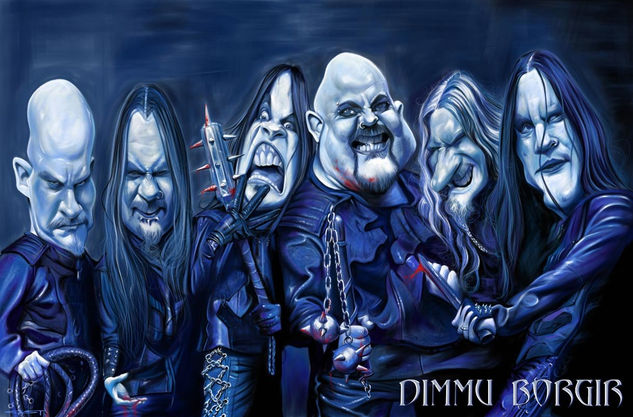 caricatura de dimmu borgir 